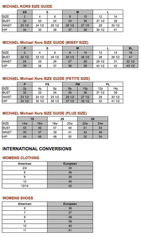 michael kors belt size chart|michael kors bag size chart.